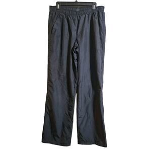 Champion Women’s Black Windbreaker Track Athletic Warm Up Pants Small Ankle Zip